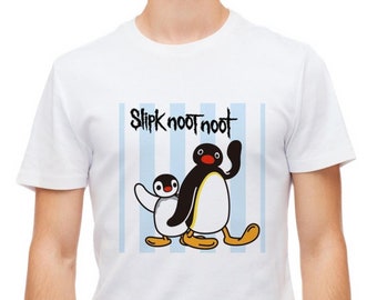 Vintage Angry Pingu Slipk Noot Noot Funny T Shirt Gifts For Etsy