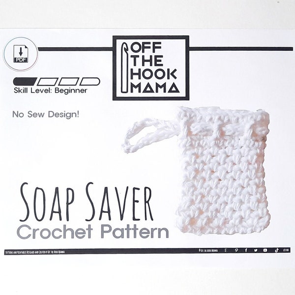 Bar Soap Saver Crochet Pattern. The Perfect Pineapple Soap bag. gentle exfoliating handmade soap pouch gift idea DIY