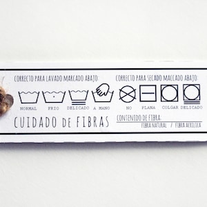 1 PDF Descarga Instantánea – etiquetas/tarjetas Fino cuidado de productos hecho a mano.   Lavar/Secar の使い方 - DIY