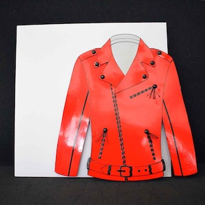 Carte pour diverse occasion sur papier rouge au motif Perfecto