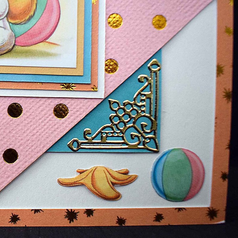 Marine map for various occasion in 3D pattern Mylo girl at the beach