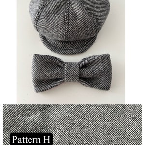 Wool Newsboy Cap & Bow Tie for Dog image 6