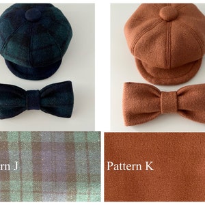 Wool Newsboy Cap & Bow Tie for Dog image 7