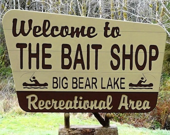 Custom Wood Forest Service Sign, Carved Trailhead sign, Cabin Lodge Entrance, Outdoor Business Sign MC88ALc