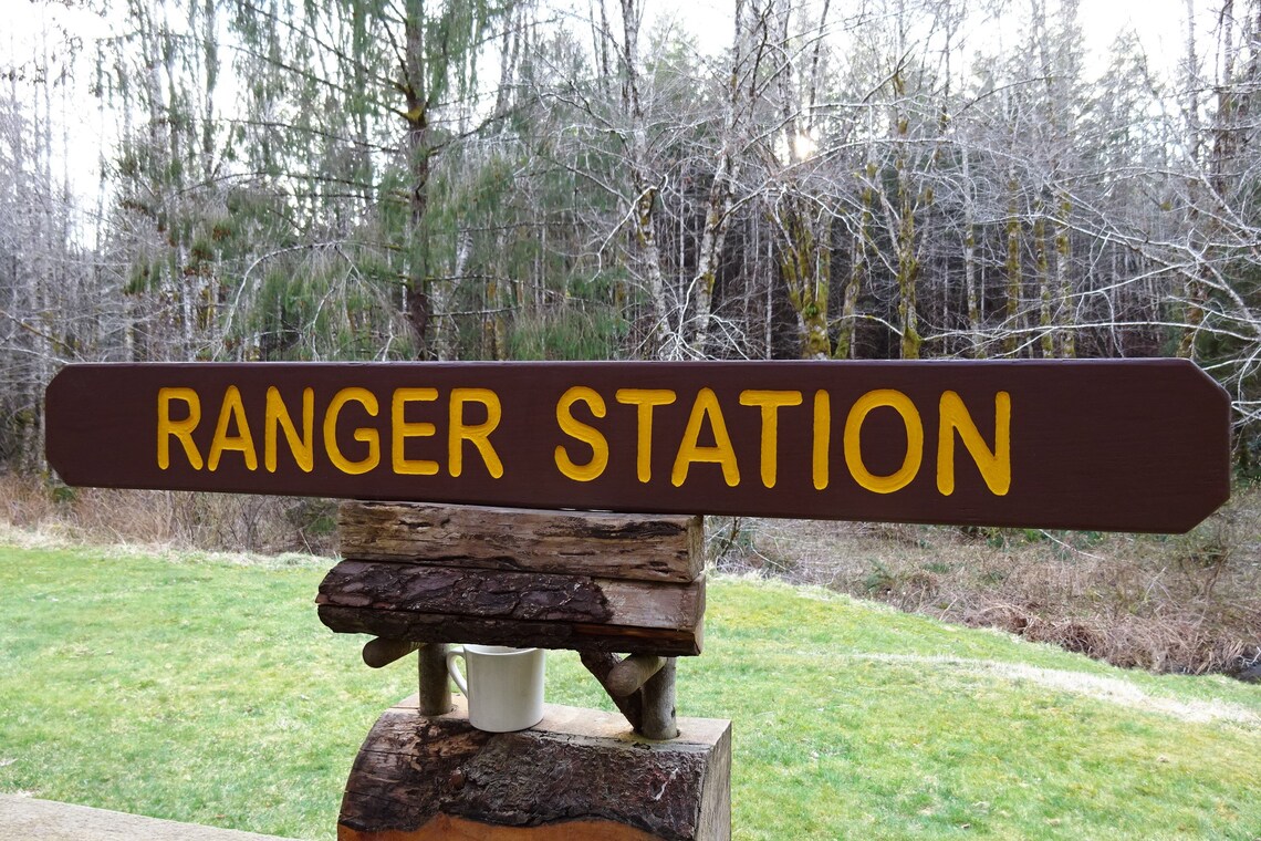 RANGER STATION National Park & Forest Service Style Sign Etsy