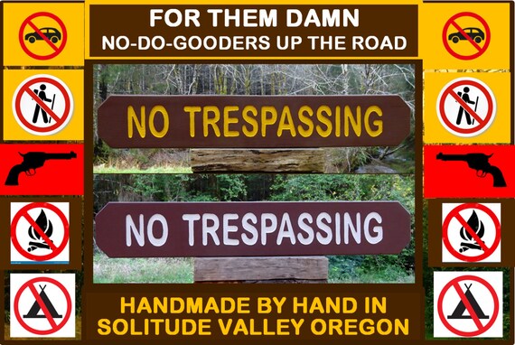 Sigo Signs No Trespassing Sign - 24x30 Inch, Reflective .080 Aluminum, Not A Public Hiking Trail, Made In USA - View #4