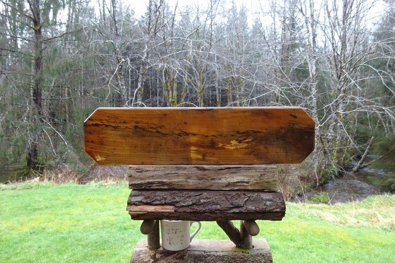 WELCOME sign on spalted Alder wood for your house cabin refuge lodge retreat camp campground sign. Hand carved routed black lettering SOS950 image 7