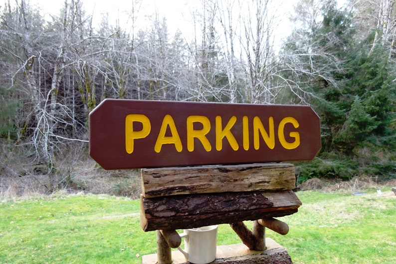 National Park /& Forest Service Style Sign: Park Camping Campground Sign Outdoor Wood Sign NPS FS Vintage Wooden Scenic Sign 715p Parking