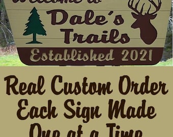 Custom Wood Forest Service Sign, Hand Carved Welcome sign, Cabin Lodge Entrance, Outdoor Business Sign MC88CSc