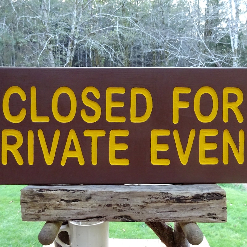Closed for Private Event Sign - Etsy