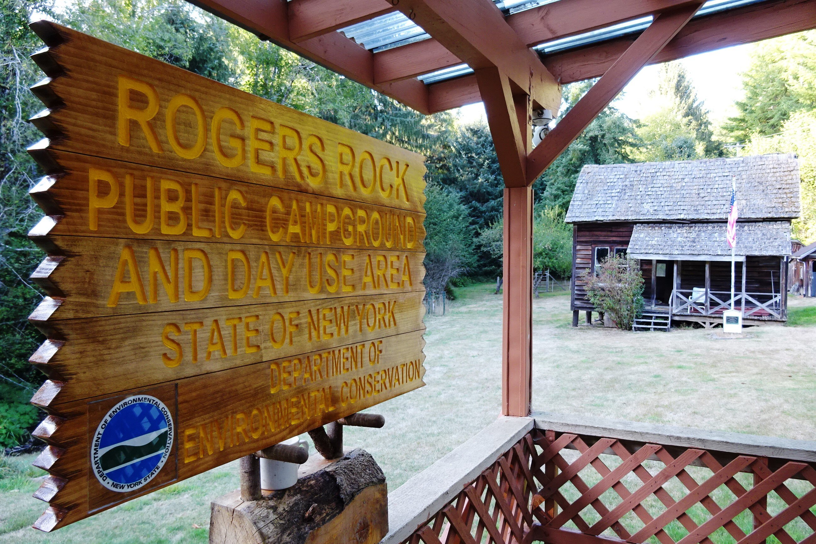 Roger Sign Example ROGERS ROCK, Iconic New York Public Campground Sign, Environmental ...