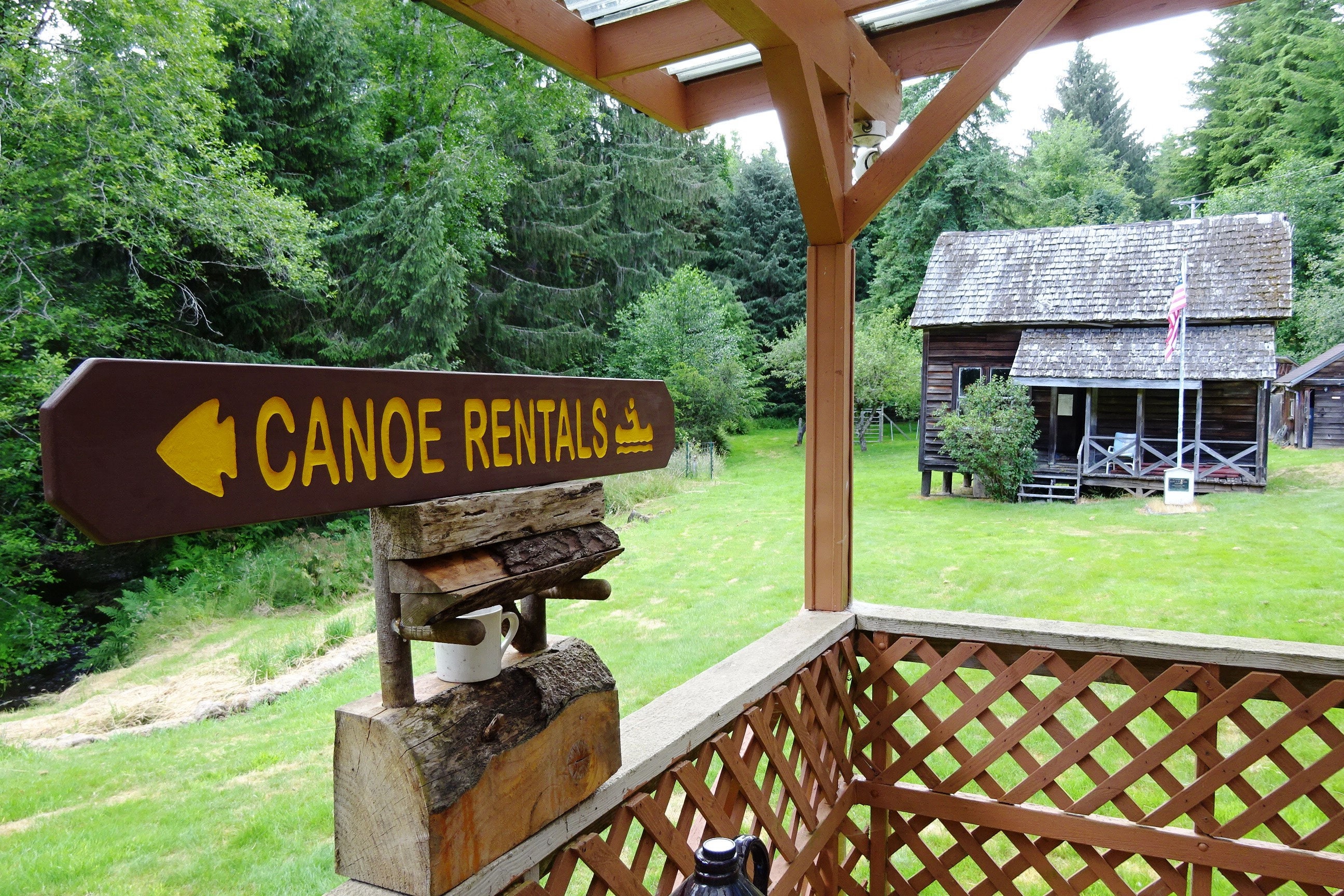 CANOE RENTAL Sign, National Park Style Trail Lodge Campground Sign ...