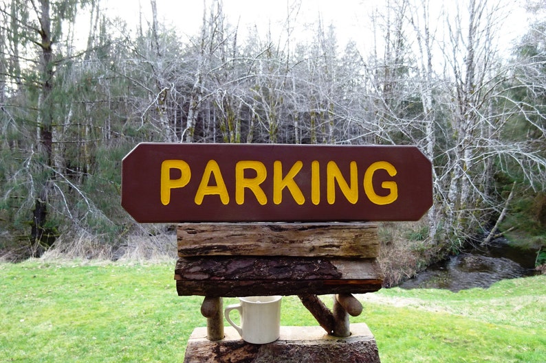National Park /& Forest Service Style Sign: Park Camping Campground Sign Outdoor Wood Sign NPS FS Vintage Wooden Scenic Sign 715p Parking