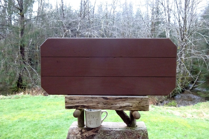 Caution FREE RANGE CHILDREN sign Park style trail road cabin lodge camp campground sign Hand carved routed reflective lettering 946sos
