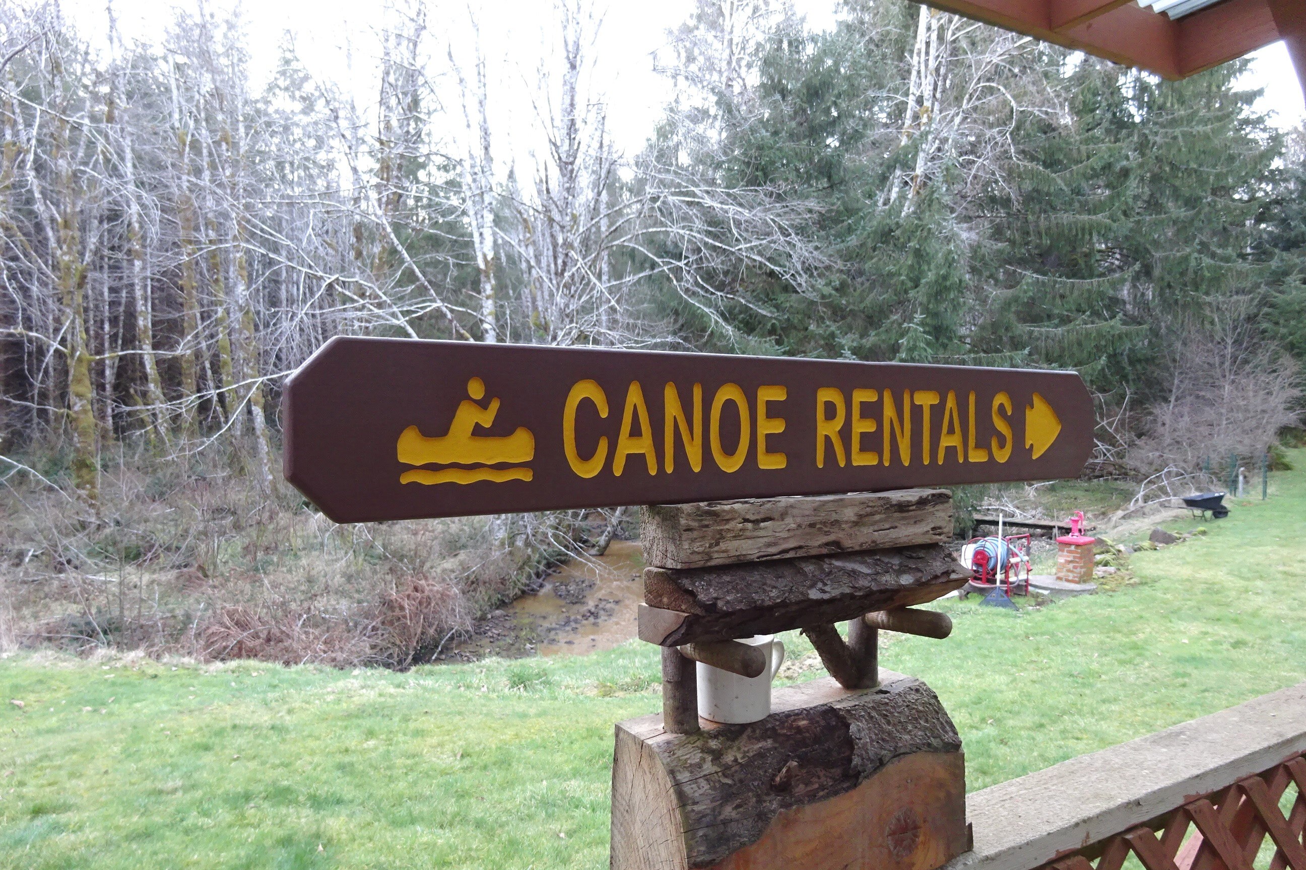 Hand Carved Canoe Rental Sign, Vintage National Park Style - Etsy
