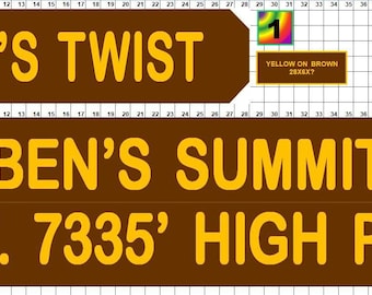 Two Hand Carved National Park Style Trail Name Sign with Elevation - Reflective Letters sv