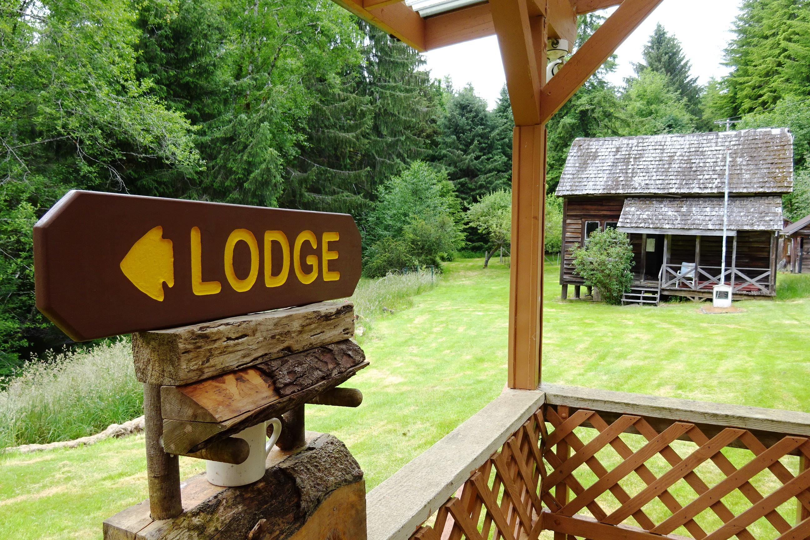 Lettering Lodges National Park Style LODGE DIRECTION Personalizable Sign. Street Road ...