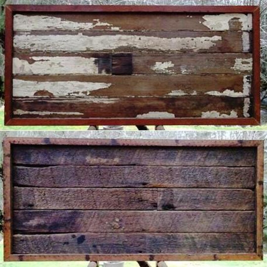 Primitive Backdrop Antique Beadboard Backdrop: Shabby Chic Primitive Wood Canvas, 38