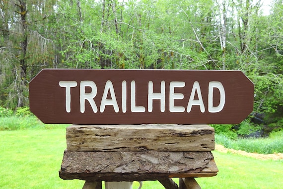 TRAILHEAD Sign National & State Park Trail Road Home Cabin - Etsy