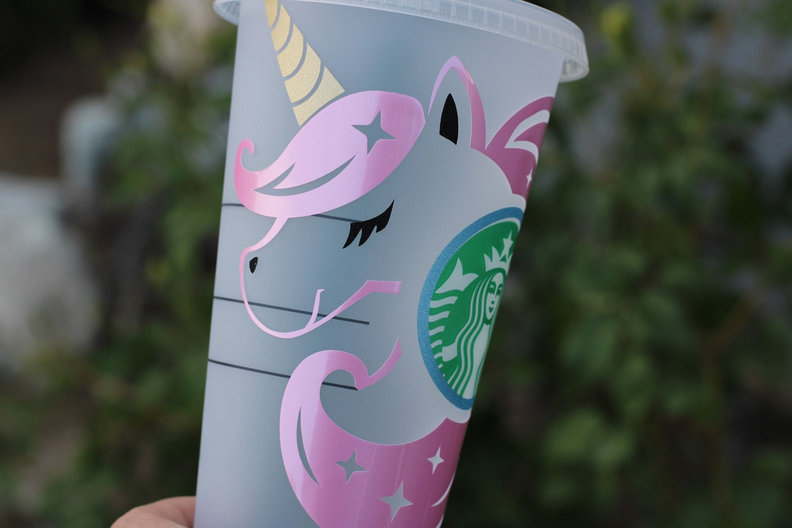 Unicorn Starbucks Cup Unicorn Cup Unicorn Kids Cup Unicorn Etsy