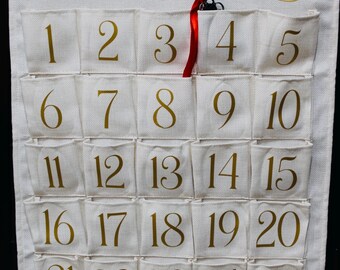 Calendario de Adviento de Navidad, cuenta regresiva de 25 días