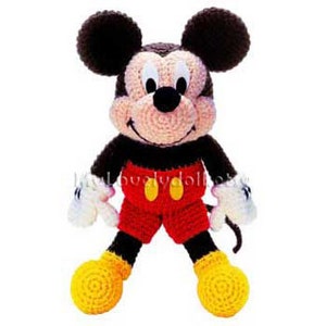 Mickey Mouse Amigurumi Crochet PDF Pattern in English