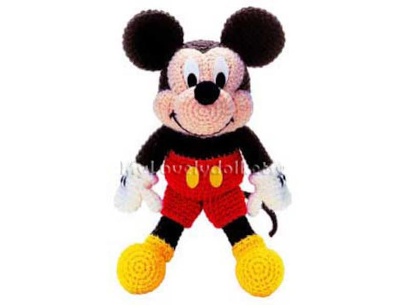Mickey Mouse Amigurumi Crochet PDF Pattern in English image 1