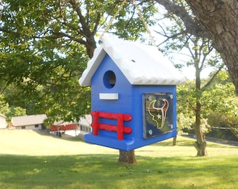 Wooden Handmade Birdhouse Houston Texans NFL