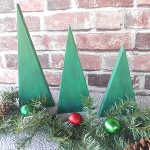 Wood Christmas Trees, Home Decor, Holiday Table Decor, Fireplace Mantle Decoration, Rustic Christmas.