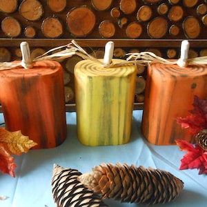 Fall Candy Corn, Set of three, Halloween Decor, Fall display
