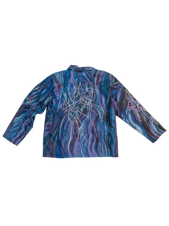 Moonlit Current: Psychedelic Jacket by Indigo Moon - image 3