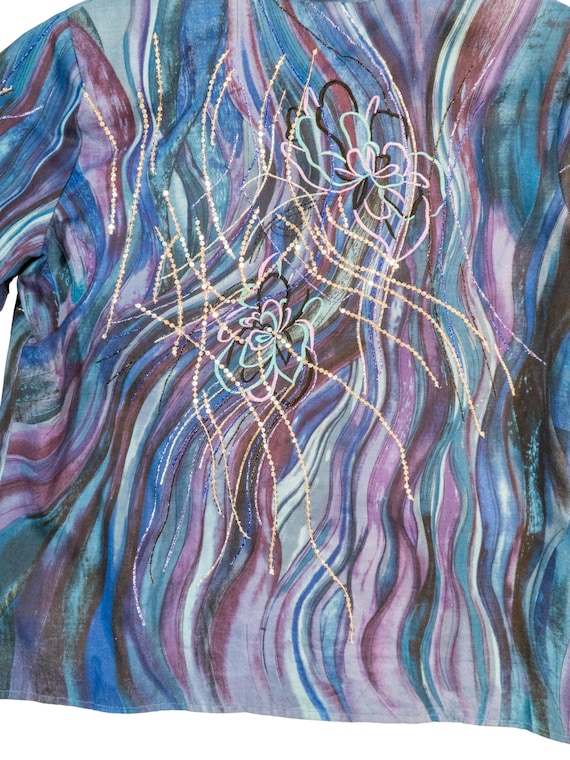 Moonlit Current: Psychedelic Jacket by Indigo Moon - image 8