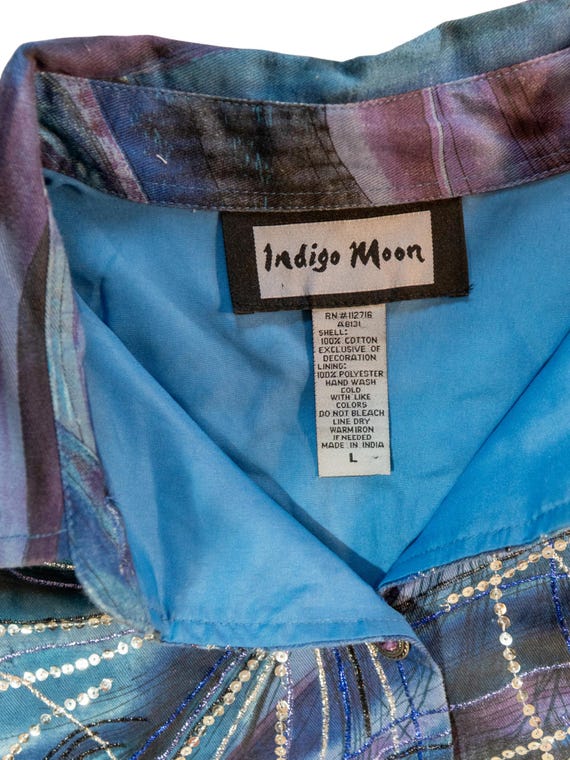 Moonlit Current: Psychedelic Jacket by Indigo Moon - image 6