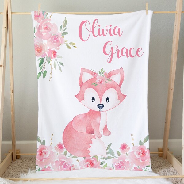 Fox Baby Blanket Etsy