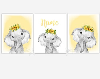 sunflower baby girl room