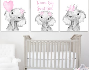 elephant nursery decorations