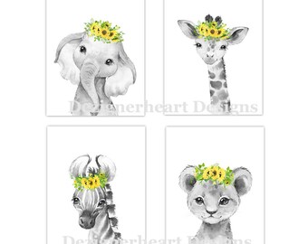 sunflower baby room decor