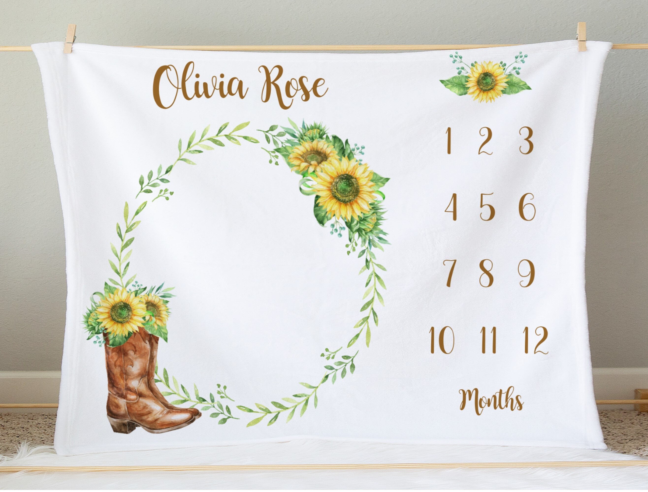 Sunflower Boots - Etsy
