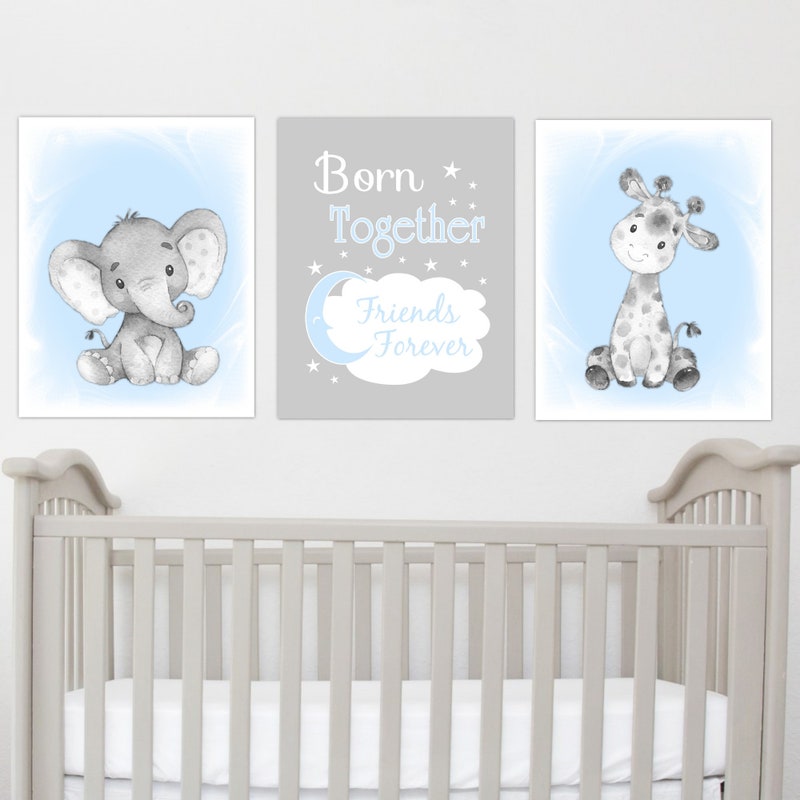 Twin Nursery Art - Etsy