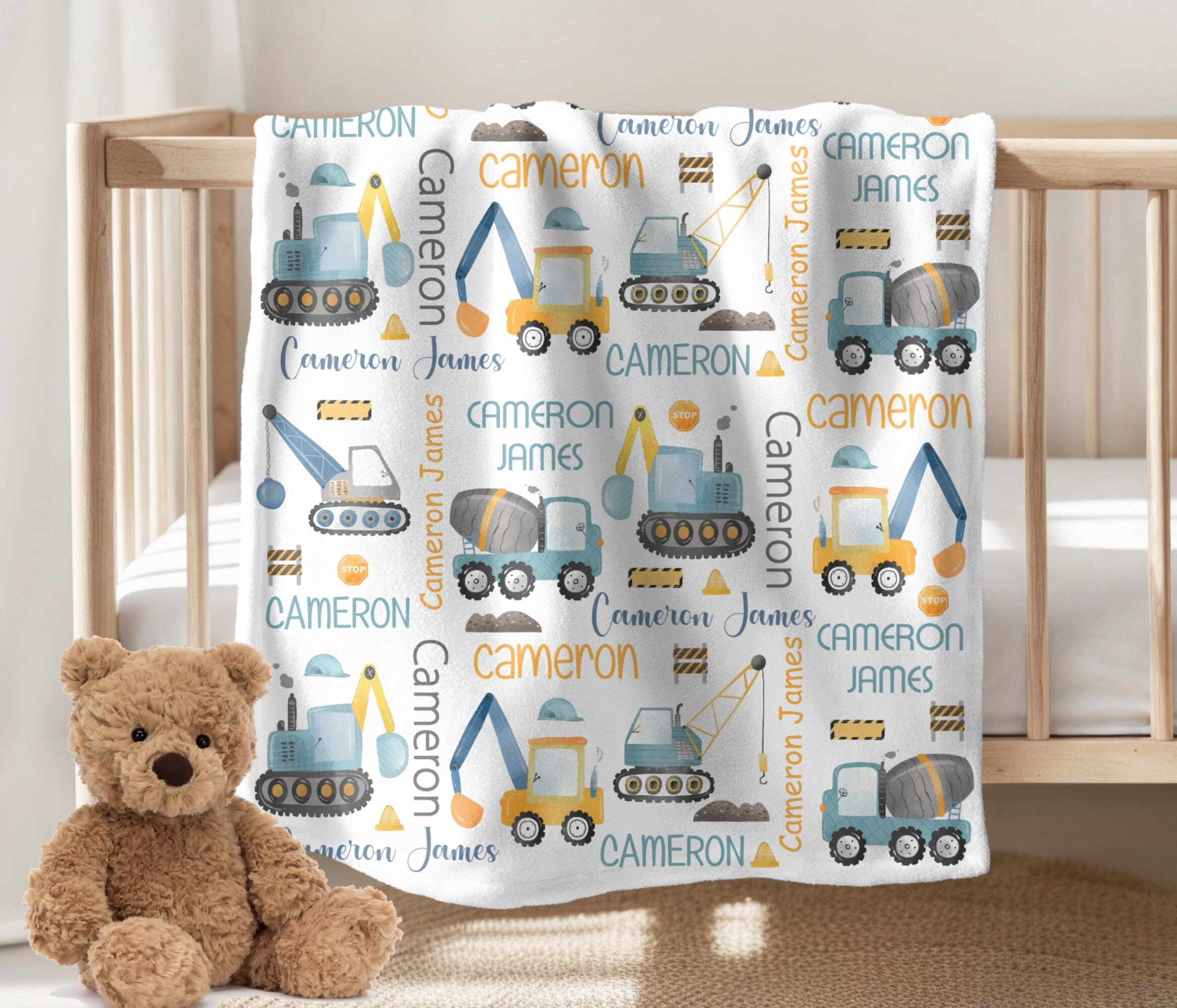 Construction fleece blanket hotsell