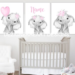 baby girl elephant nursery ideas