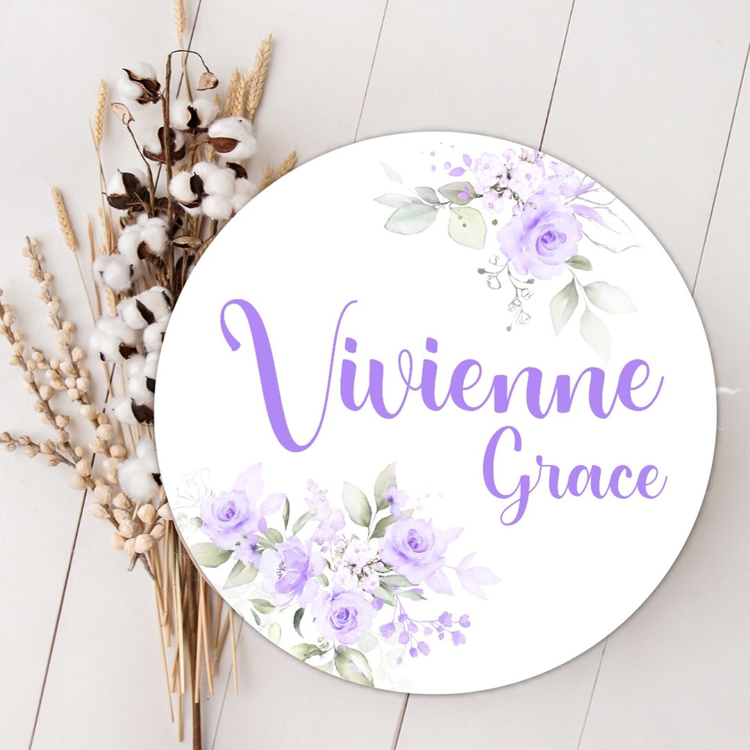 Personalized Violet Name Sign