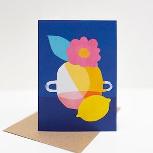 Lemon and vase card