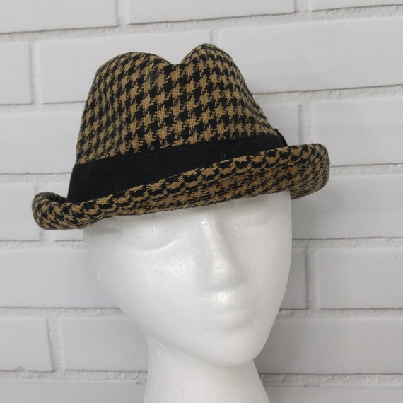 houndstooth fedora hat