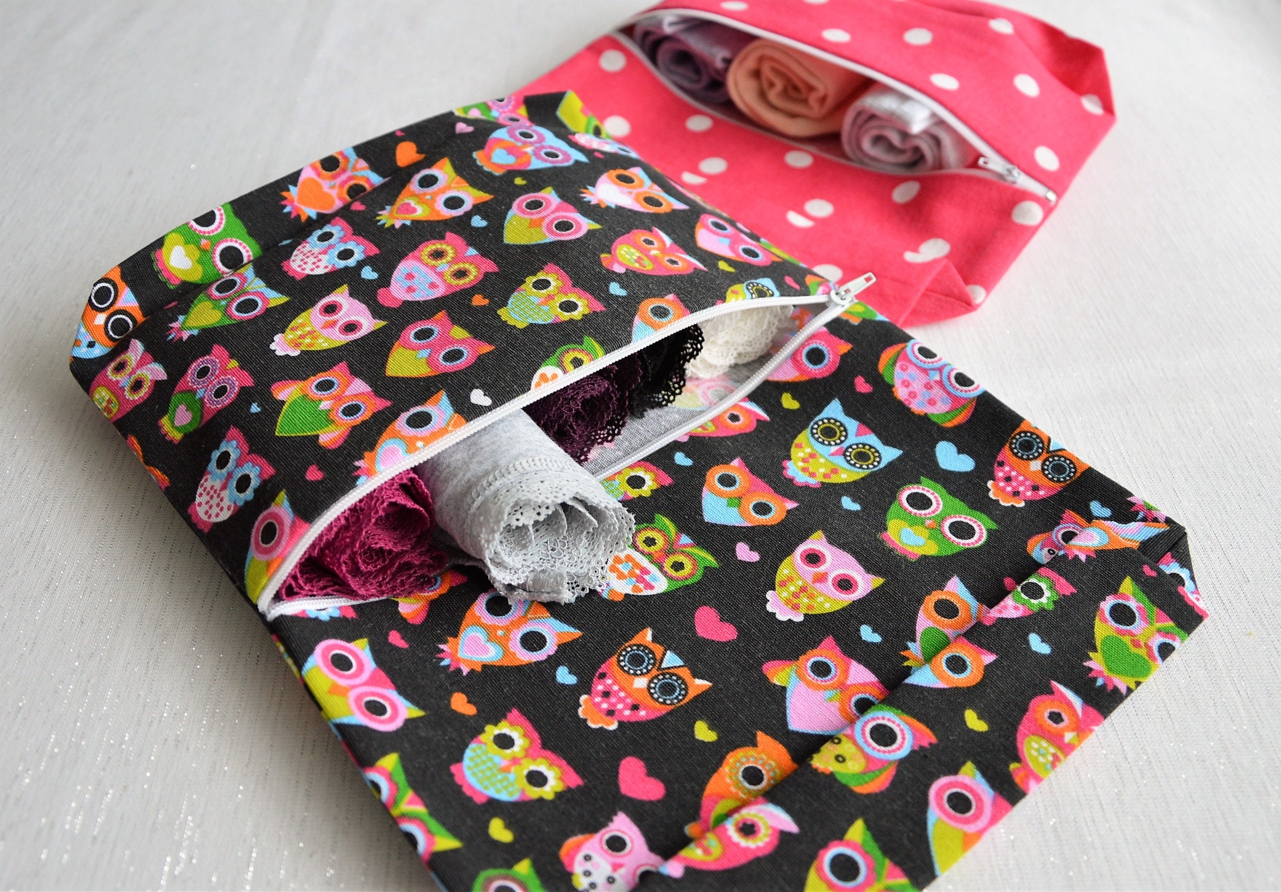 Travel Underwear Bag With Zipper Accessories for Suitcase Set Etsy UK