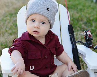 Personalized Fishing One Piece Bodysuit or Fishing Shirt