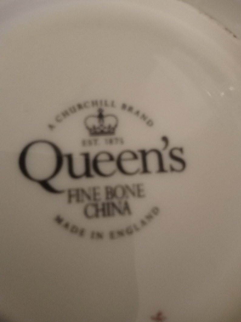 Churchill Brand Queen Fine Bone China Tea Cup Set, Made in England Etsy