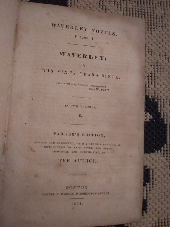 Tis Sixty Years Since By Waverly Copyright 1834 - 