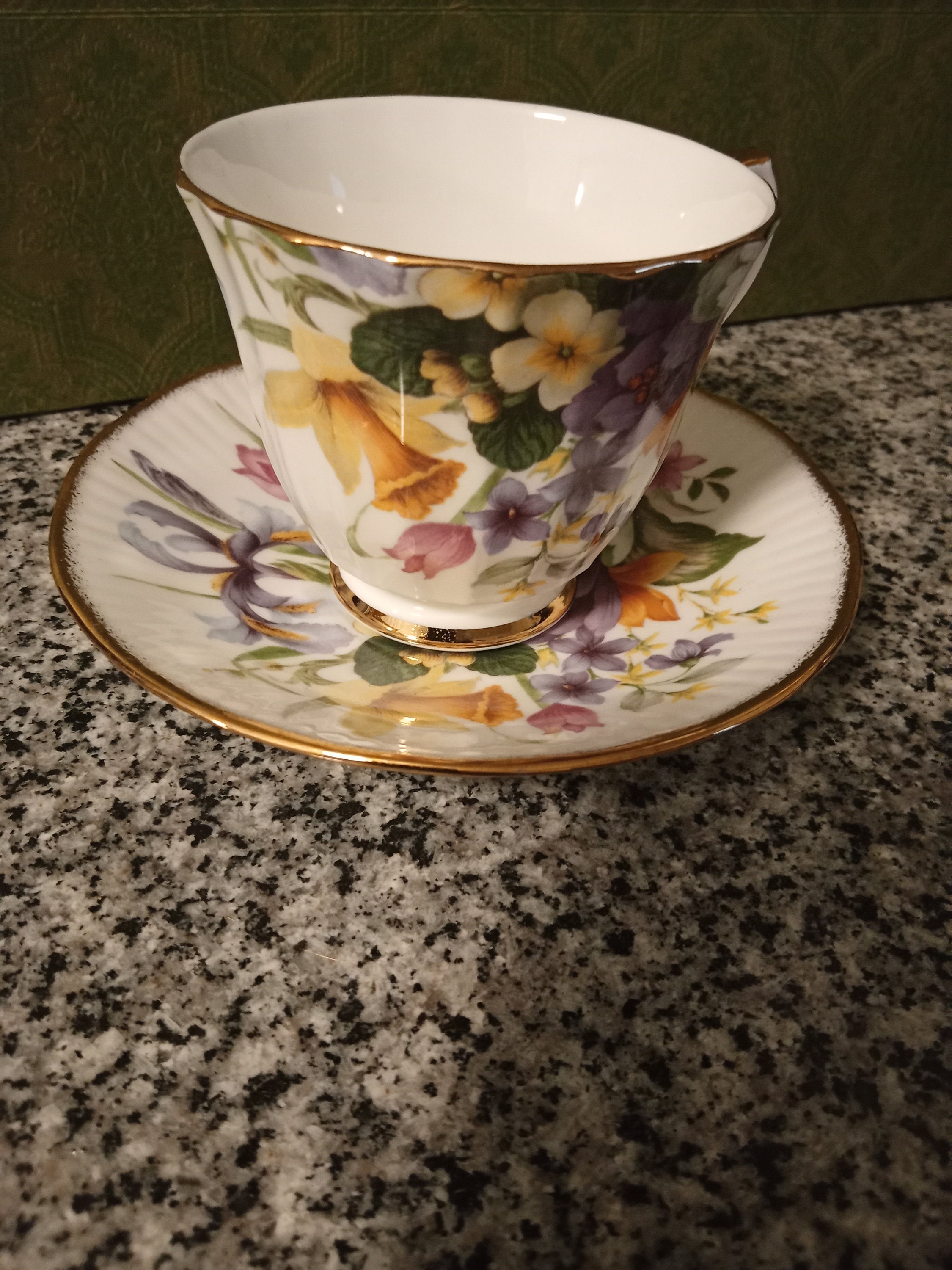 Churchill Brand Queen Fine Bone China Tea Cup Set, Made in England Etsy