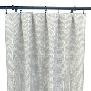 Light Grey Curtains, Taupe Curtains,  2 Curtain Panels, Striped Curtains, Home Decor, Geometric Curtain, Beige curtains